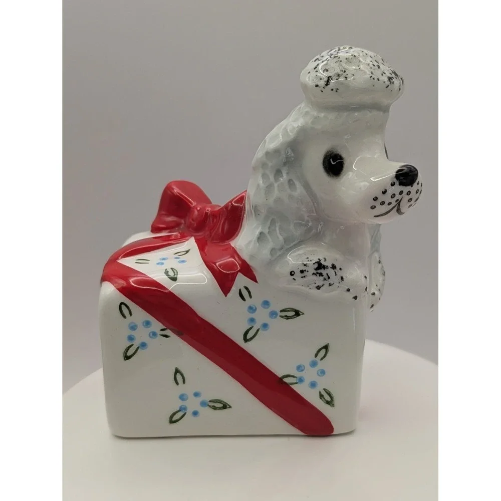 PY Japan Anthropomorphic Poodle Dog SINGLE Salt Pepper Shaker Replacement Red #1